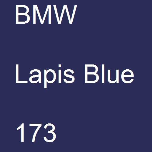 BMW, Lapis Blue, 173.